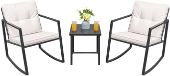 Product image of Greesum Rocking Wicker Bistro Set