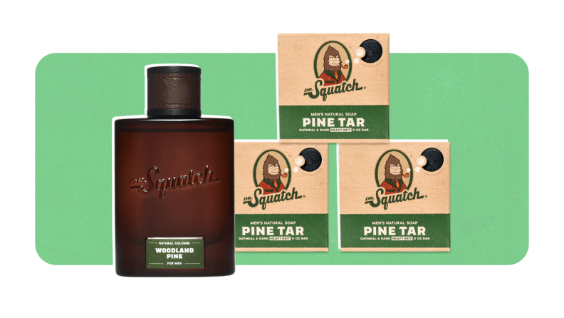 The Woodland Pines fragrance and soap set from Dr. Squatch