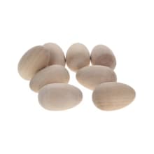 Product image of 2.5in Solid Wood Eggs by Make Market