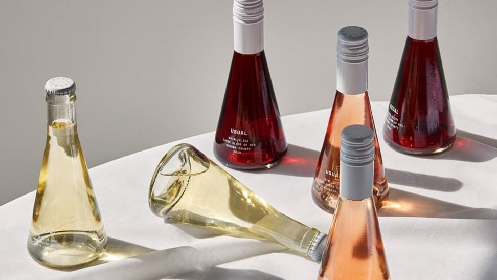 Choose from red, brut, or rosé when you order from Usual Wines, or get a mix of all three.