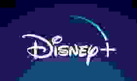 深蓝色背景上的Disney Plus标志