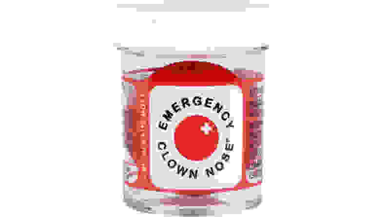 Clown nose in container