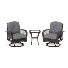 Product image of Octans Abydos Three-Piece Wicker Patio Conversation Set