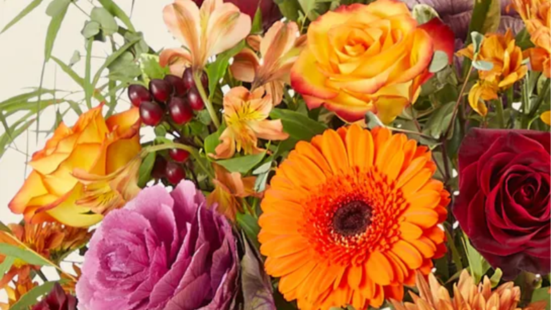 An image of a bunch of flowers from a bouquet from 1-800-Flowers