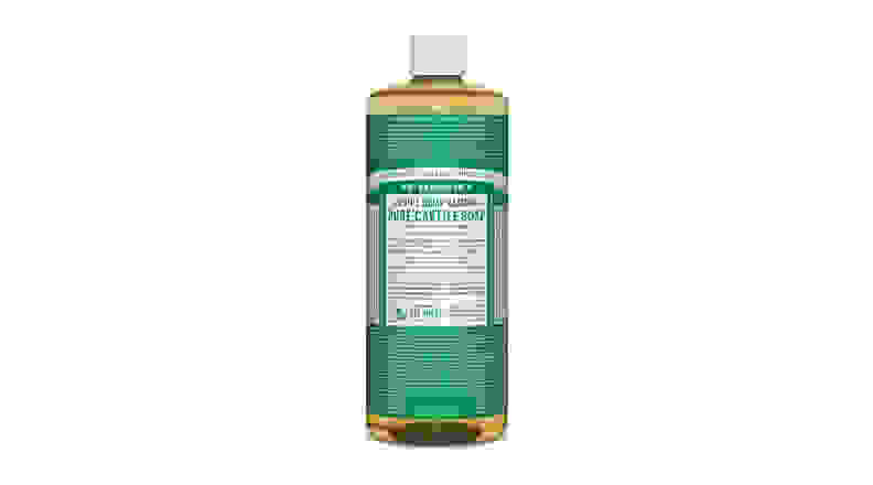 Bottle of Dr. Bronner's Castille Soap