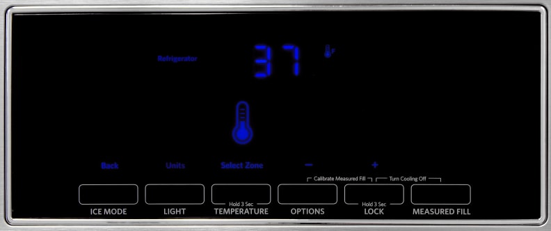 The touch screen controls on the KitchenAid KFXS25RYMS are responsive and very easy to use.