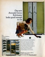 Kelvinator Avocado Fridge
