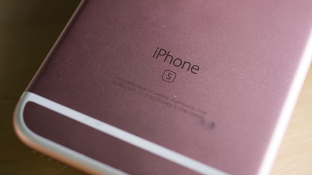 The back case of the iPhone 6s