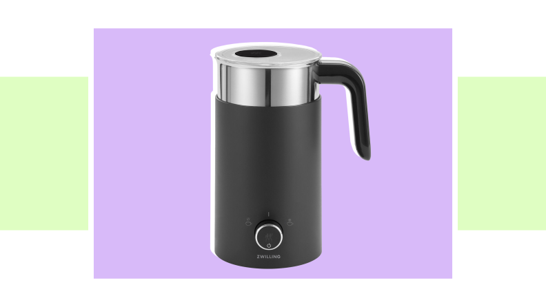 An image of a black Zwilling Enfinigy milk frother in black matte.