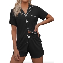 Product image of Short Sleeve and Shorts Satin Pajamas