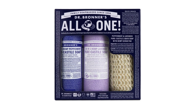 A photo of the Dr. Bronner's Pure-Castile Soap Gift Set.