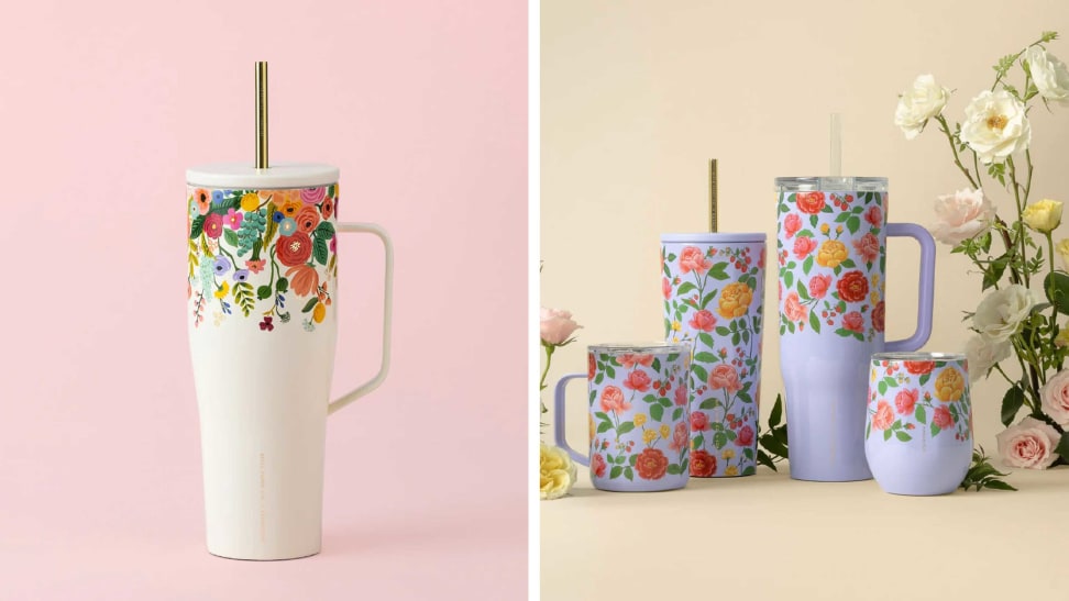 Corkcicle x Paper Rifle Co. collab: Shop pastel flower patterns for Mother’s Day