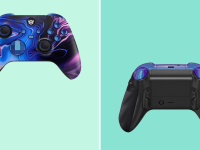 Split image of the front and back of the HexGaming Ultra X Controller.