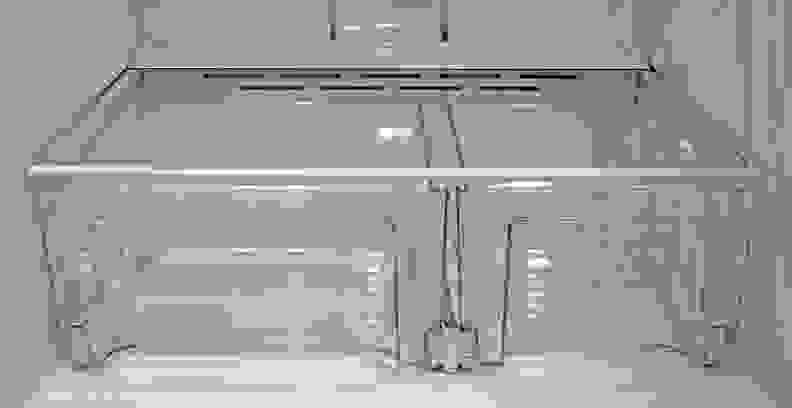 The Whirlpool WRT311FZDM's crispers slide well, but don't do a great job retaining moisture.