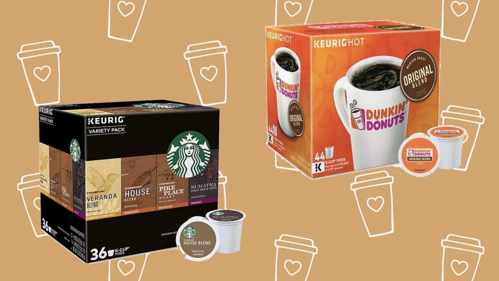 You can get tons of K-Cups from Starbucks, Dunkin' and more at up to 50% off