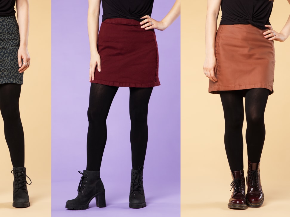 We test black tights to show what the different deniers look like in real  life