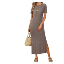 Product image of Wool Blend Lightweight Spring Casual T-shirts Maxi Dress