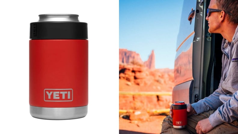 Step up your koozie game with this colorful option by Yeti.