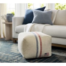 Product image of Patriotic Striped Pouf