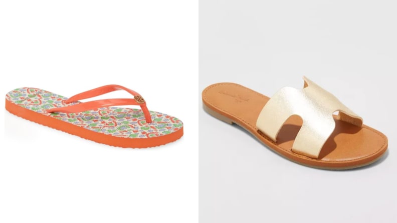 flip flops and sandals