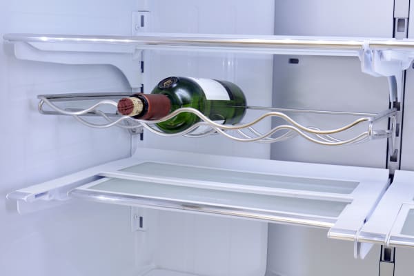 The Kenmore Pro 79993's removable wine rack has enough space for four bottles.