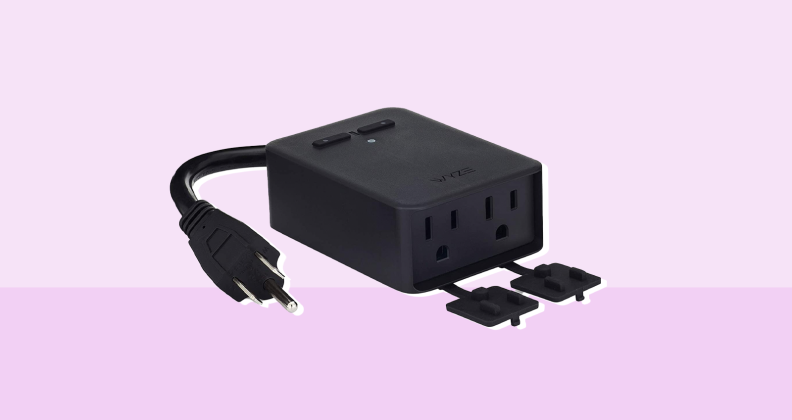 Black dual smart plug.