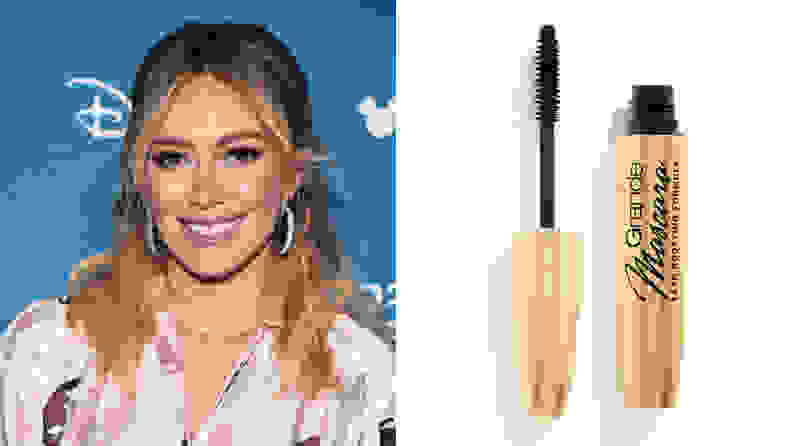 Hilary Duff and the Grande Cosmetics GrandeDrama Conditioning Peptide Mascara.