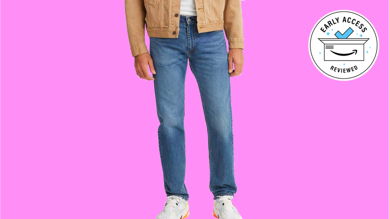 Levi's Jeans on a pink background