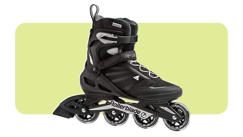 Product shot of the black Zetrablade Men's Adult Fitness Inline Skate.