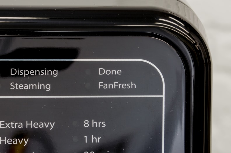 FanFresh circulates air and tumbles your laundry up to 12 hours after a cycle has completed.