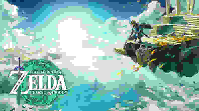 A title screen for the Legend of Zelda tears of the kingdom