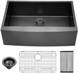 Product image of Lordear Gunmetal Black Stainless Farm Sink