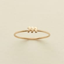 Product image of 14K Solid Gold Letter Ring