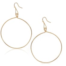 Product image of Humble Chic Drop Hoop Earrings