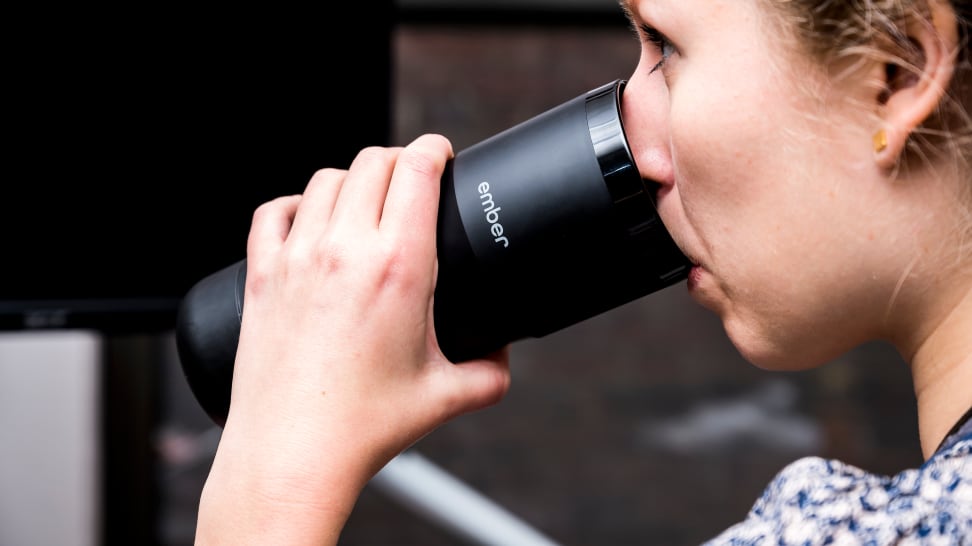 Ember Travel Mug Drinking