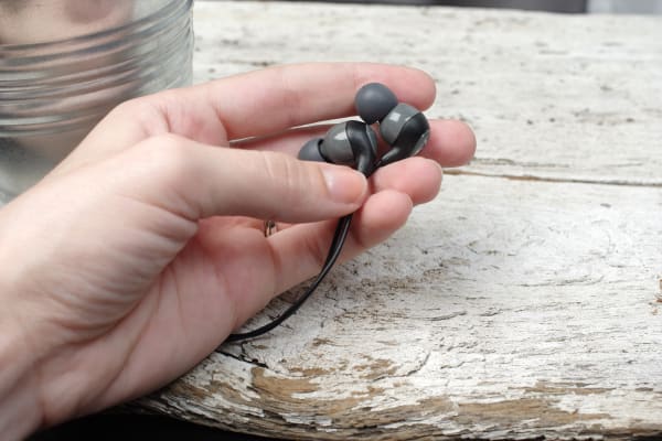 Shure's SE112 in-ear headphones are a small and lightweight product.