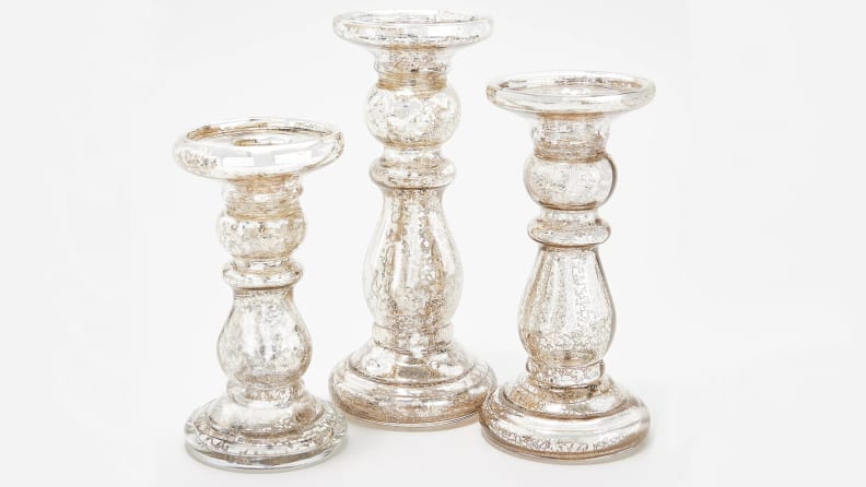 A set of candle holders