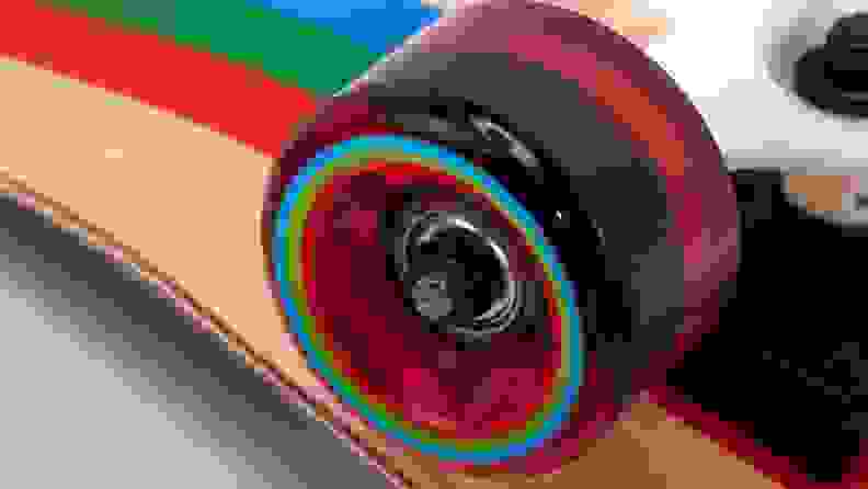 A close up of polyurethane wheels