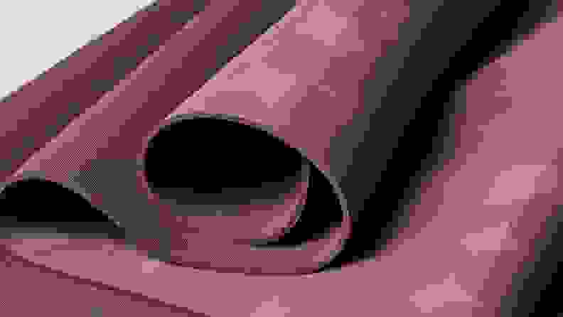 Close-up of the Athleta Free Flow yoga mat.