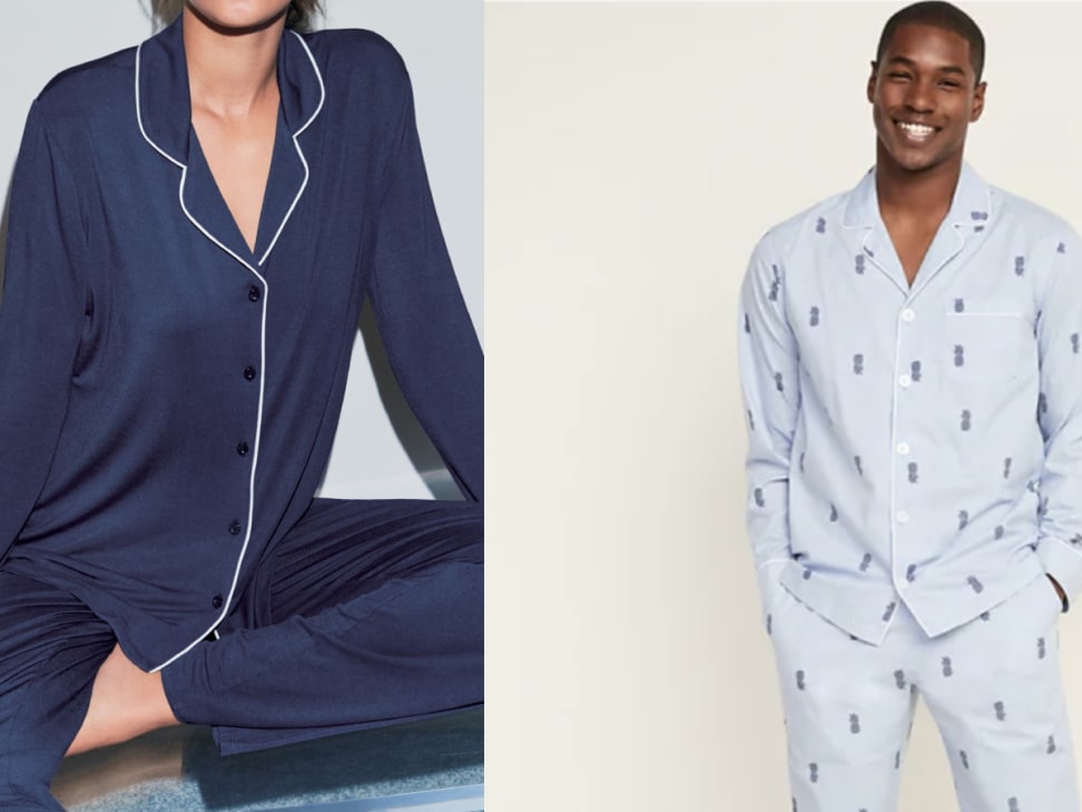 Casual & Soft Flannel Pajamas Set, Crew Long Sleeve Top & Lace Up Pajama  Pants, Women's Loungewear & Sleepwear