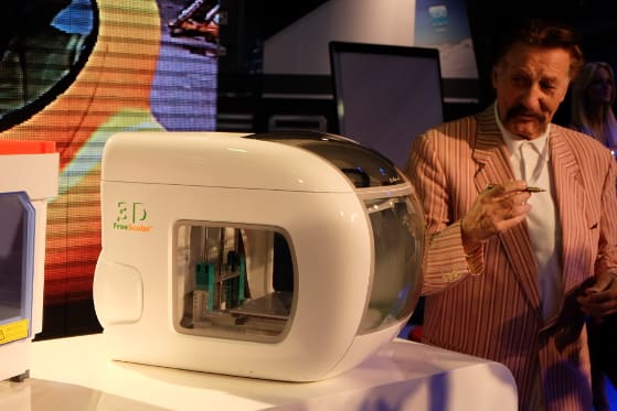 At IFA 2013, legendary designer Luigi Colani showed off his own 3D printer, the Colani FreeSculpt.