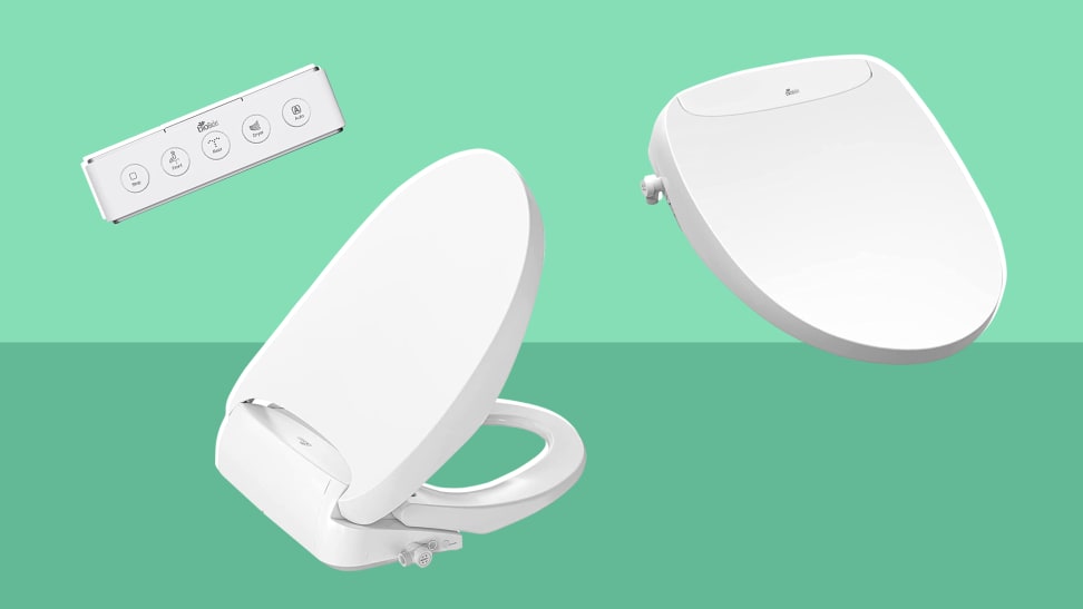 Assorted product shots of the Bio Bidet Discovery DLS.