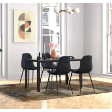 Product image of Mercury Row Ally 5-Piece Glass Top Dining Set