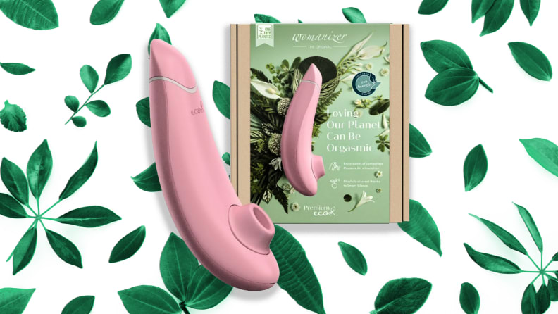 Womanizer Eco Premium next to its packaging.