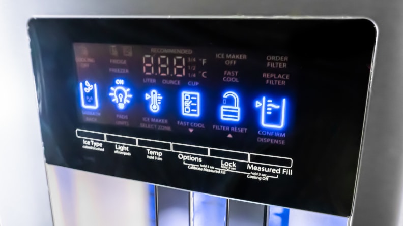 reset whirlpool refrigerator control panel