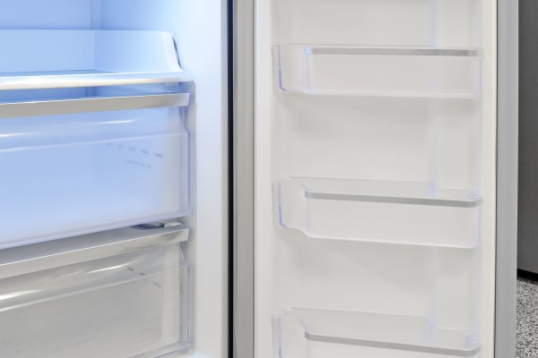 Door storage in the Samsung RF23J9011SR's adjustable section is identical to what you find in the freezer.
