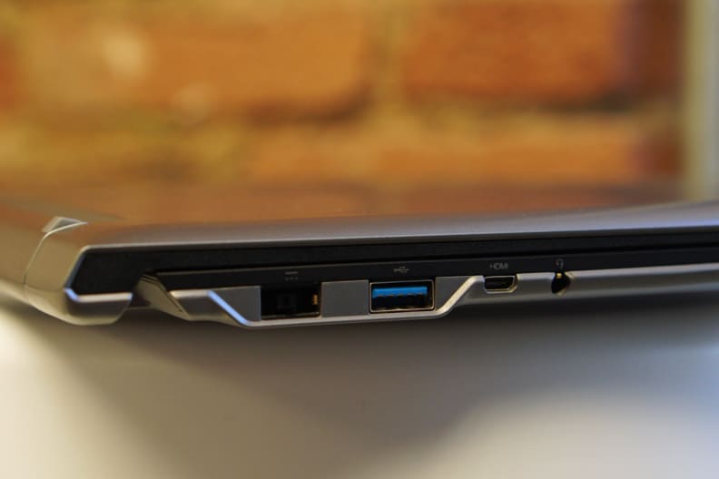 There aren't a lot of ports on the Chromebook, but enough for basic functionality.