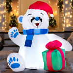 Product image of Joiedomi 4-Foot Inflatable Polar Bear