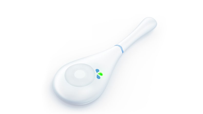 Daysy fertility monitor with green (infertile) light