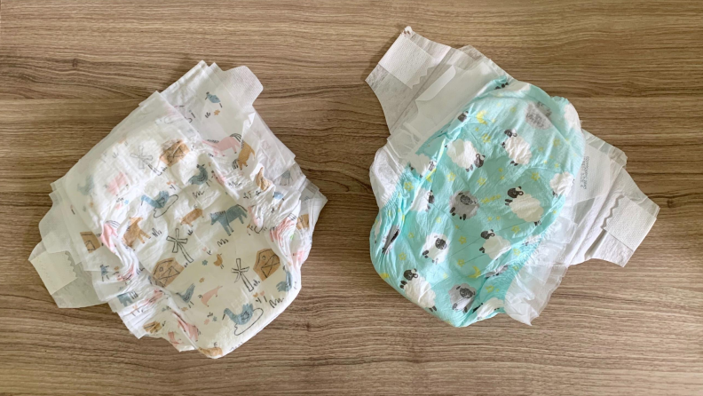 Hello Bello diaper vs Honest Overnight diaper